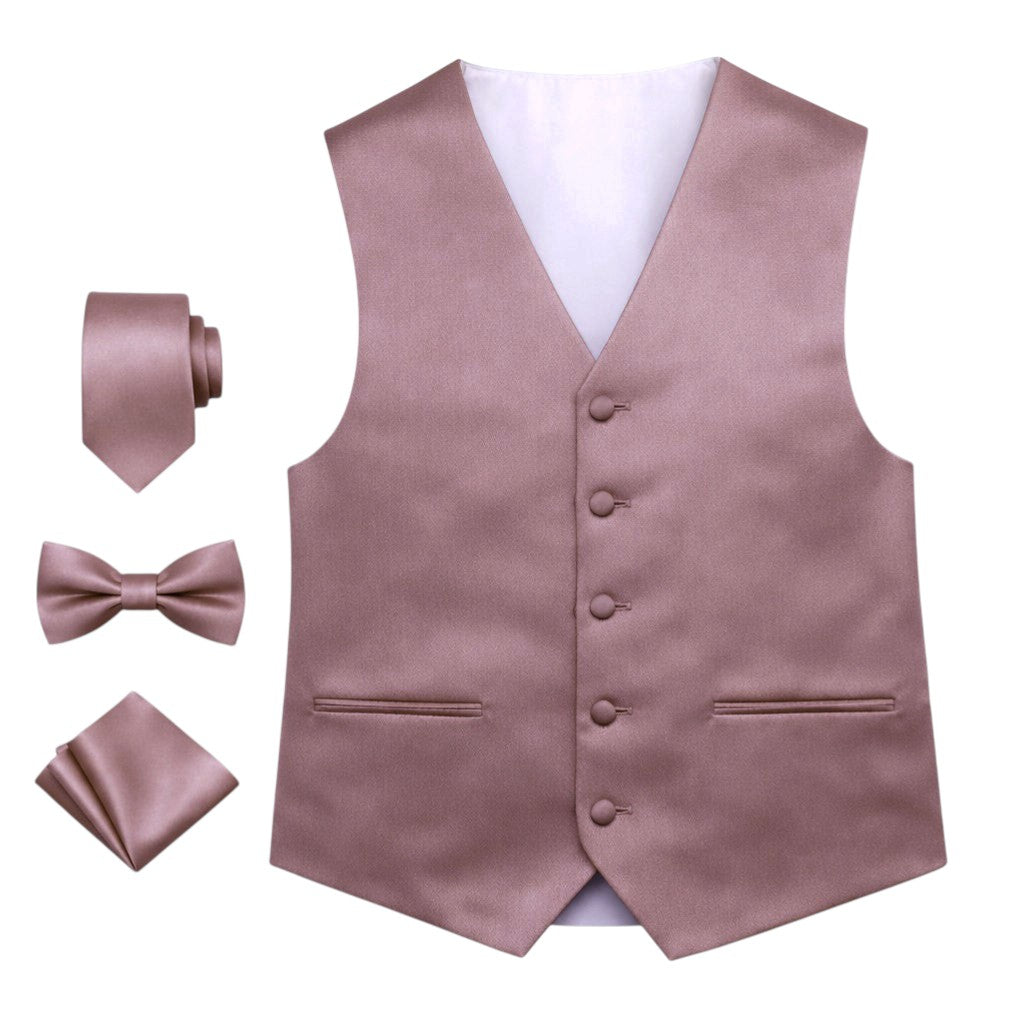 Men’s Solid Color Vest Set – 40+ Colors