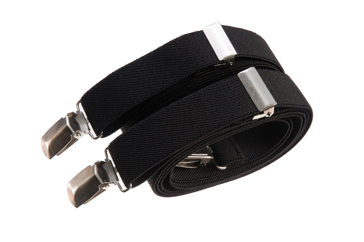 Neck Tie and Adjustable Stretch Suspender Set - Tuxgear