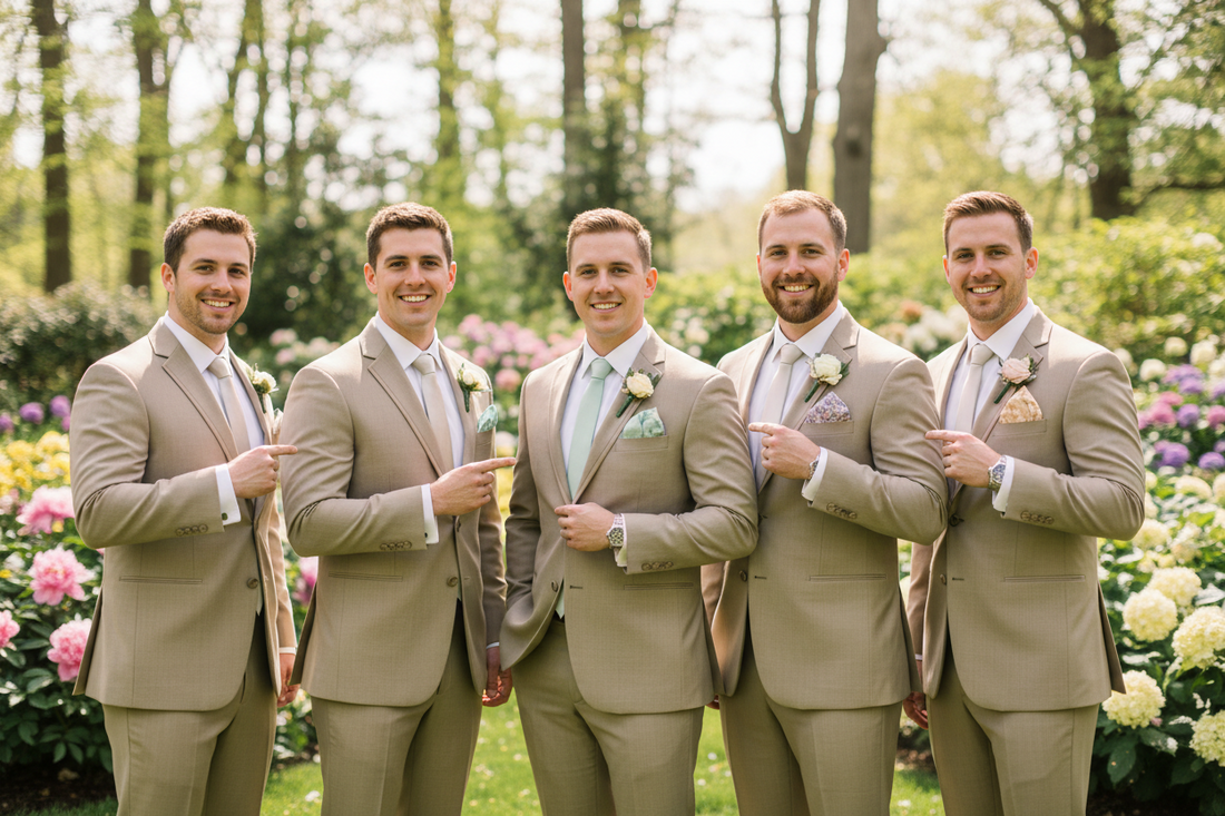 Formal Wedding Pocket Squares - Tuxgear