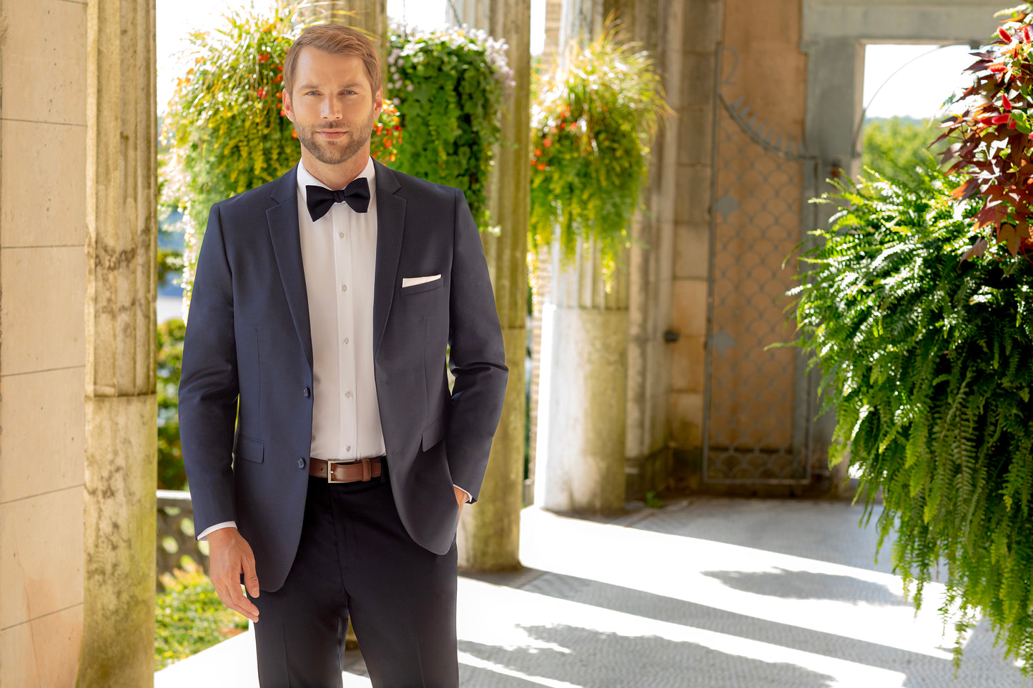 "The Dawson" Men's Slim Fit Navy Blue 3 Piece Suit