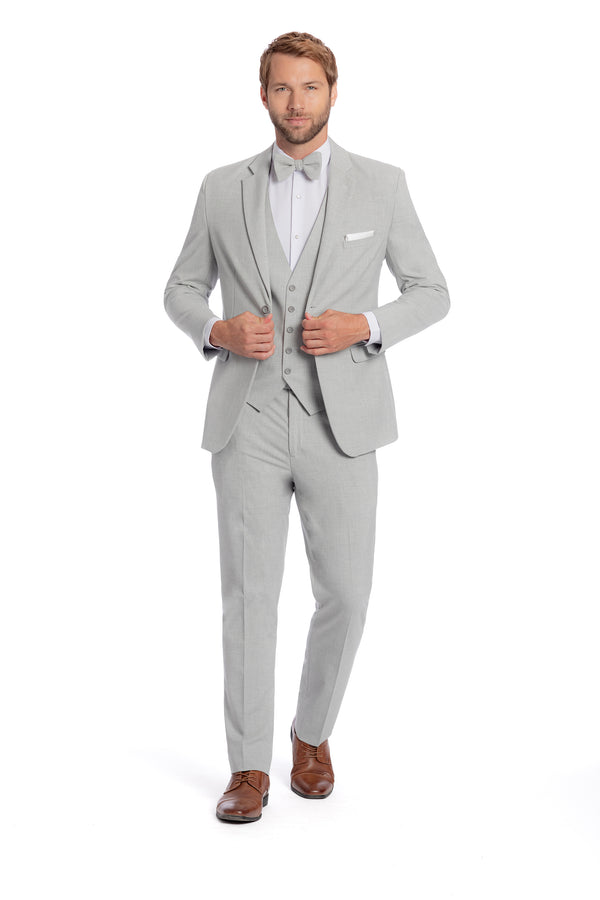 Traje ajustado Mark of Distinction, color camel, para bodas y bailes de graduación, opciones de tres piezas