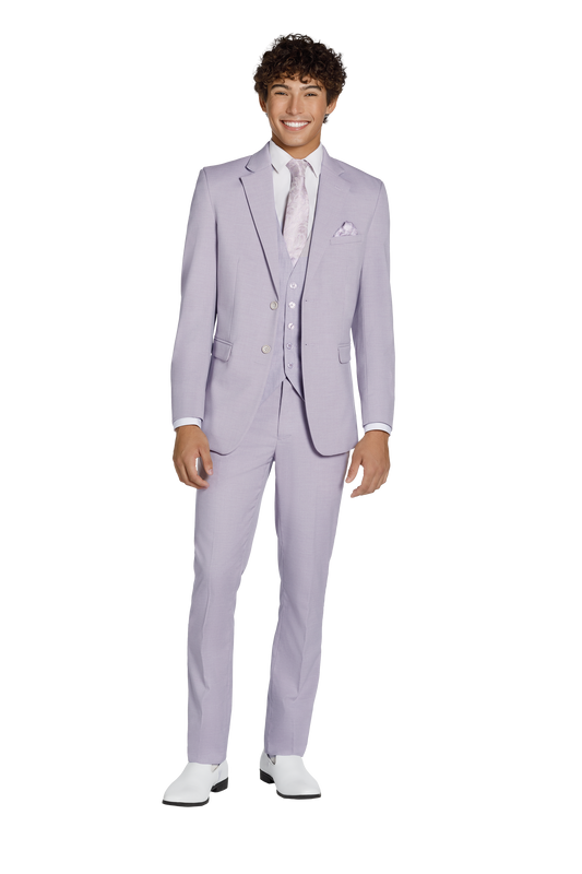 "The Metro" Men's Slim Fit Lavender 3 Piece Suit
