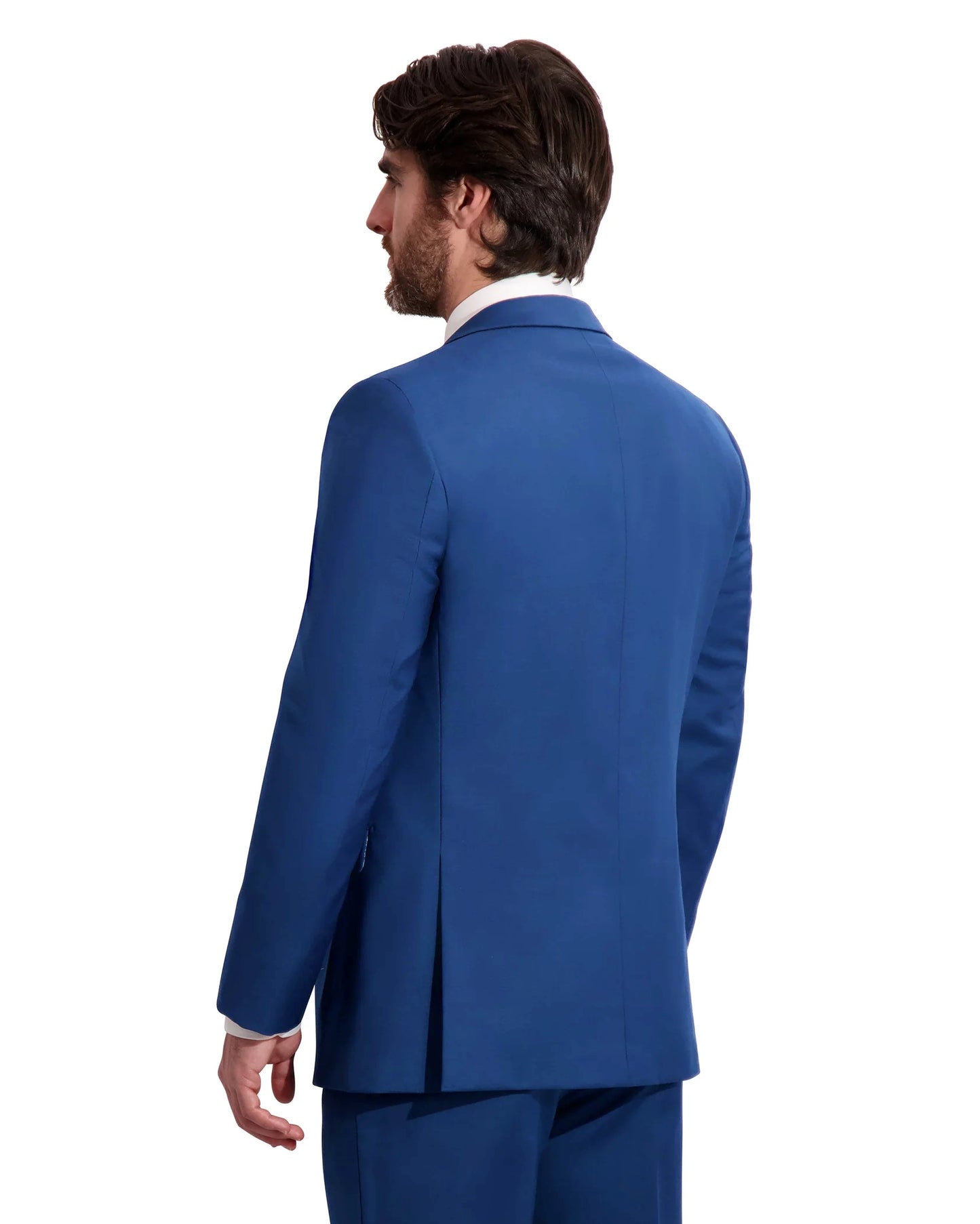"Performance Stretch" Men's Slim Fit French Blue 3 Piece Suit