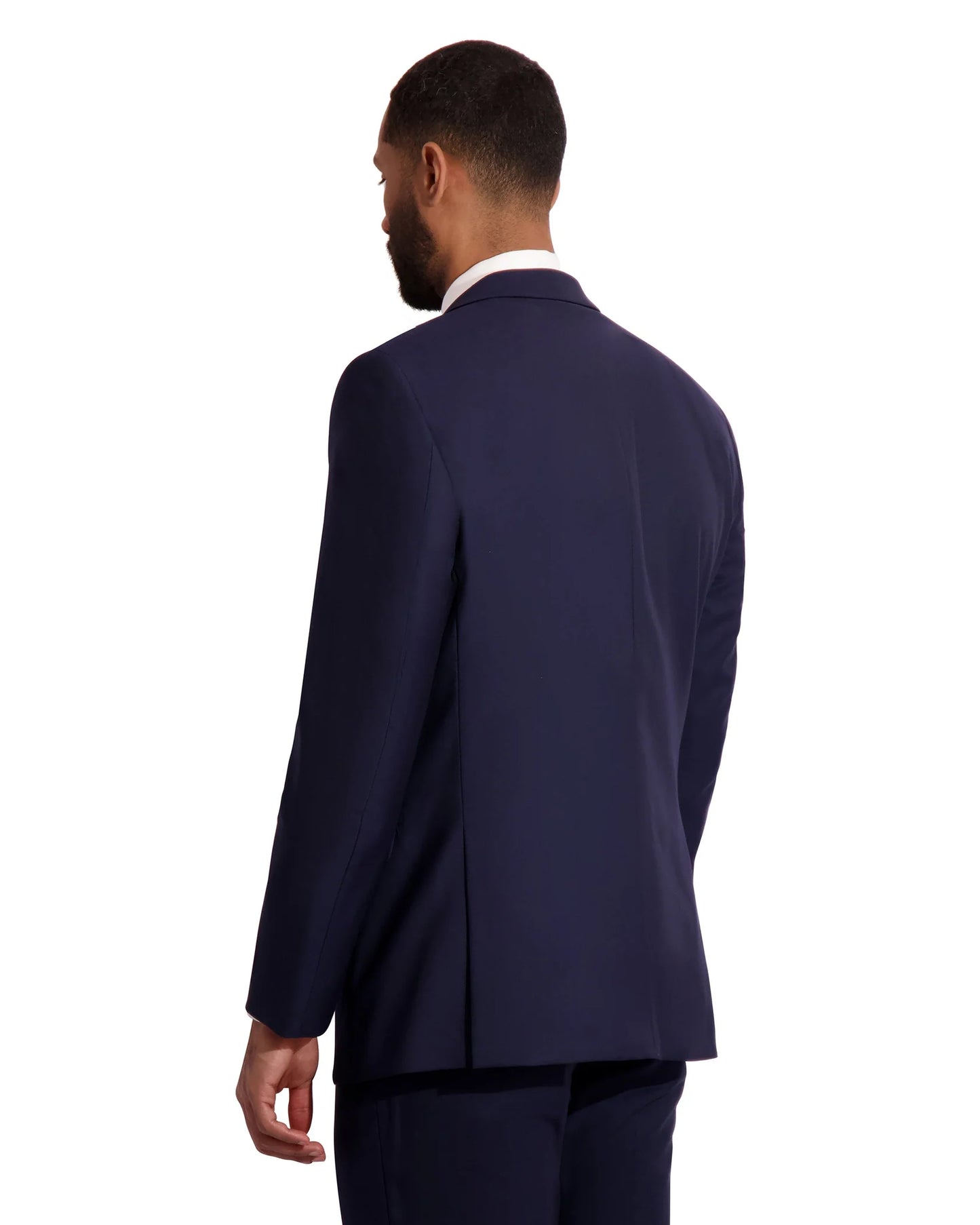 "Performance Stretch" Men's Slim Fit Navy Blue 3 Piece Suit