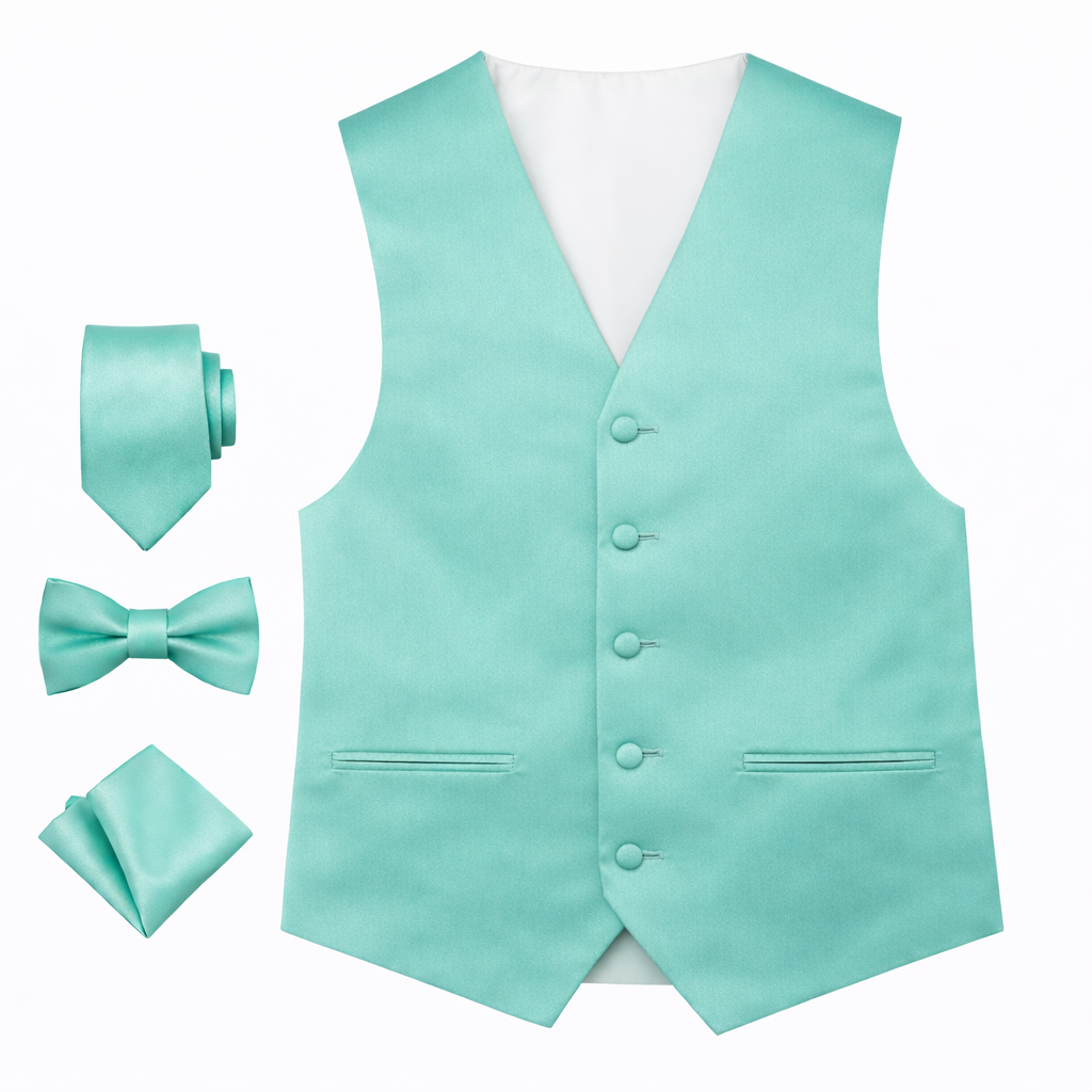 Men’s Solid Color Vest Set – 40+ Colors