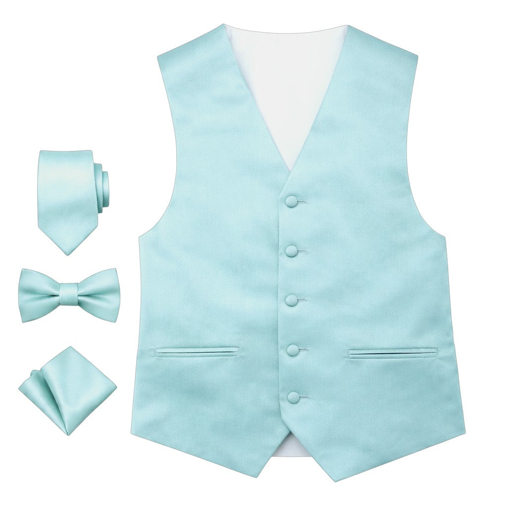 Men’s Solid Color Vest Set – 40+ Colors