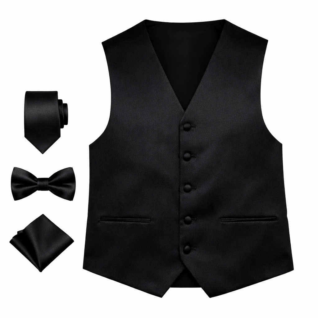 Men’s Solid Color Vest Set – 40+ Colors