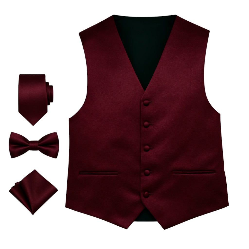 Men’s Solid Color Vest Set – 40+ Colors