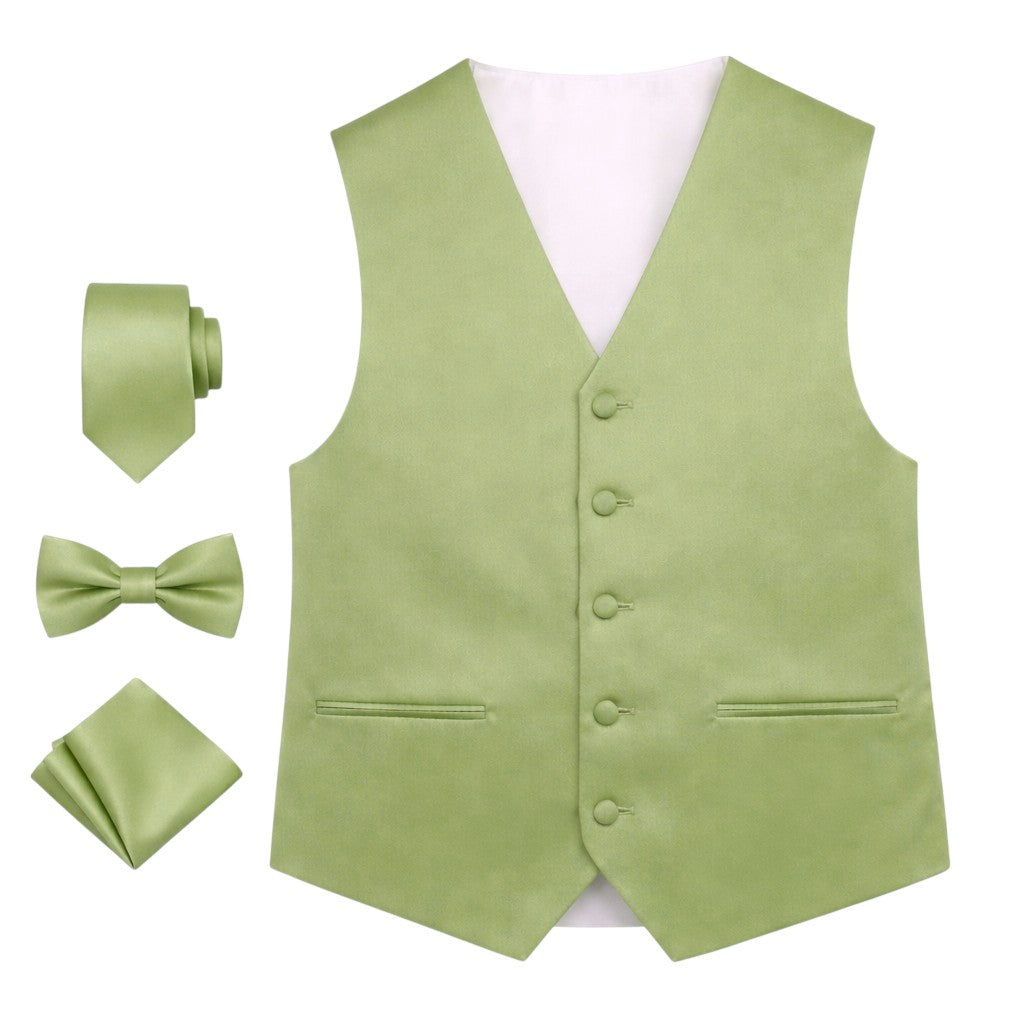 Men’s Solid Color Vest Set – 40+ Colors