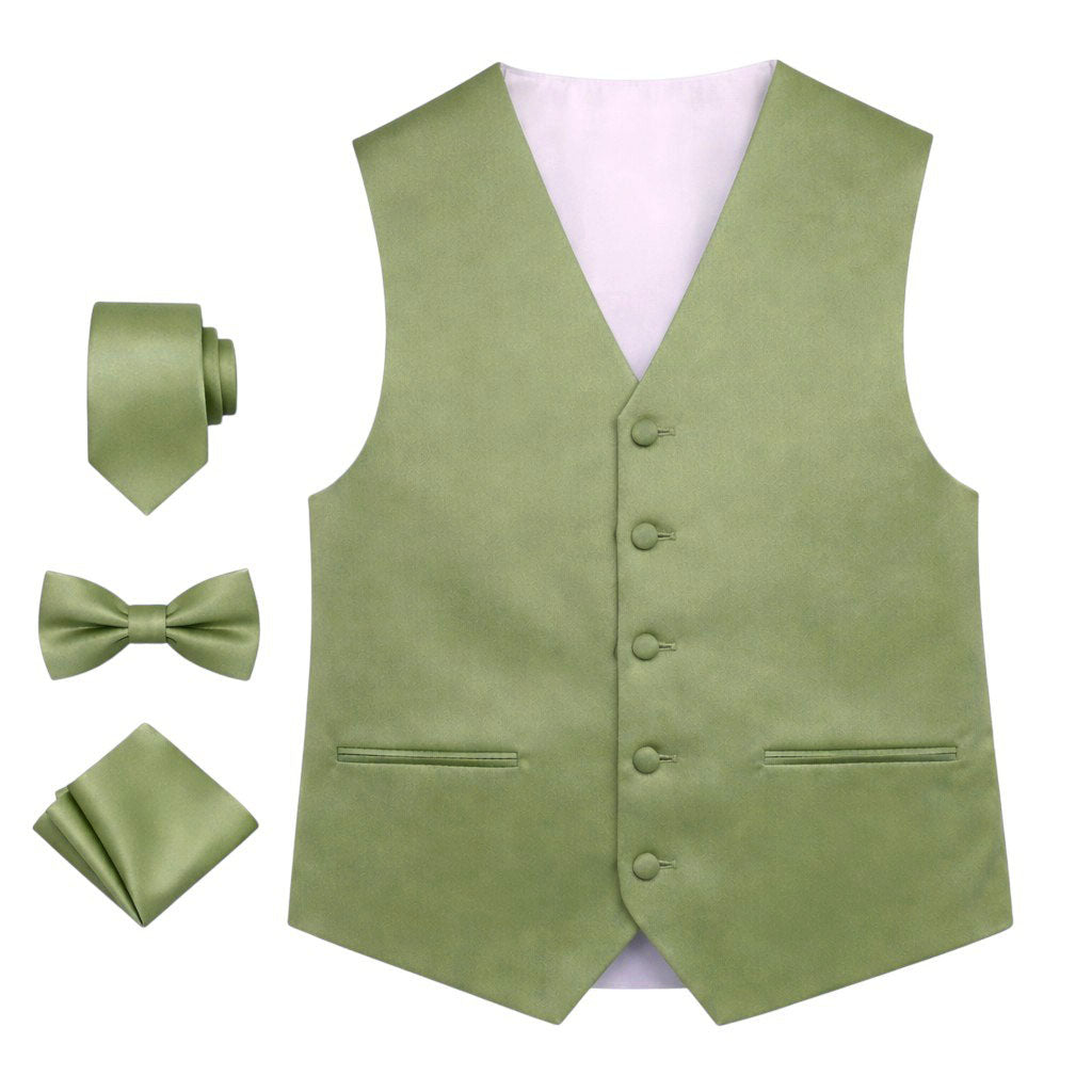 Men’s Solid Color Vest Set – 40+ Colors