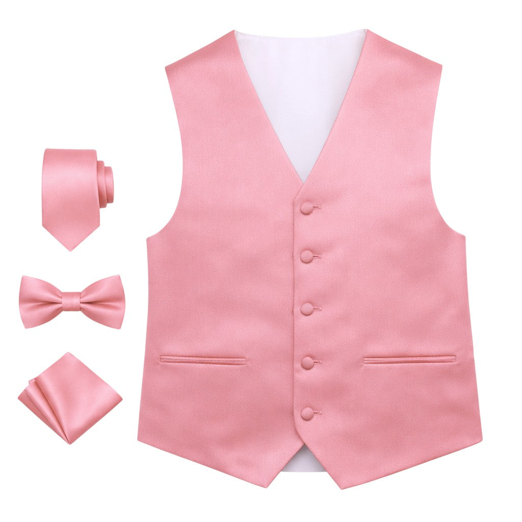 Men’s Solid Color Vest Set – 40+ Colors