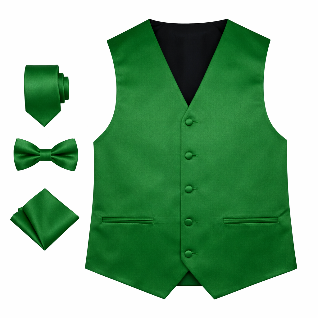 Men’s Solid Color Vest Set – 40+ Colors