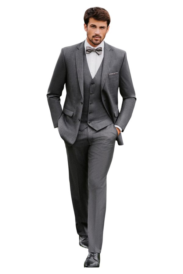 Traje ajustado Mark of Distinction, color camel, para bodas y bailes de graduación, opciones de tres piezas