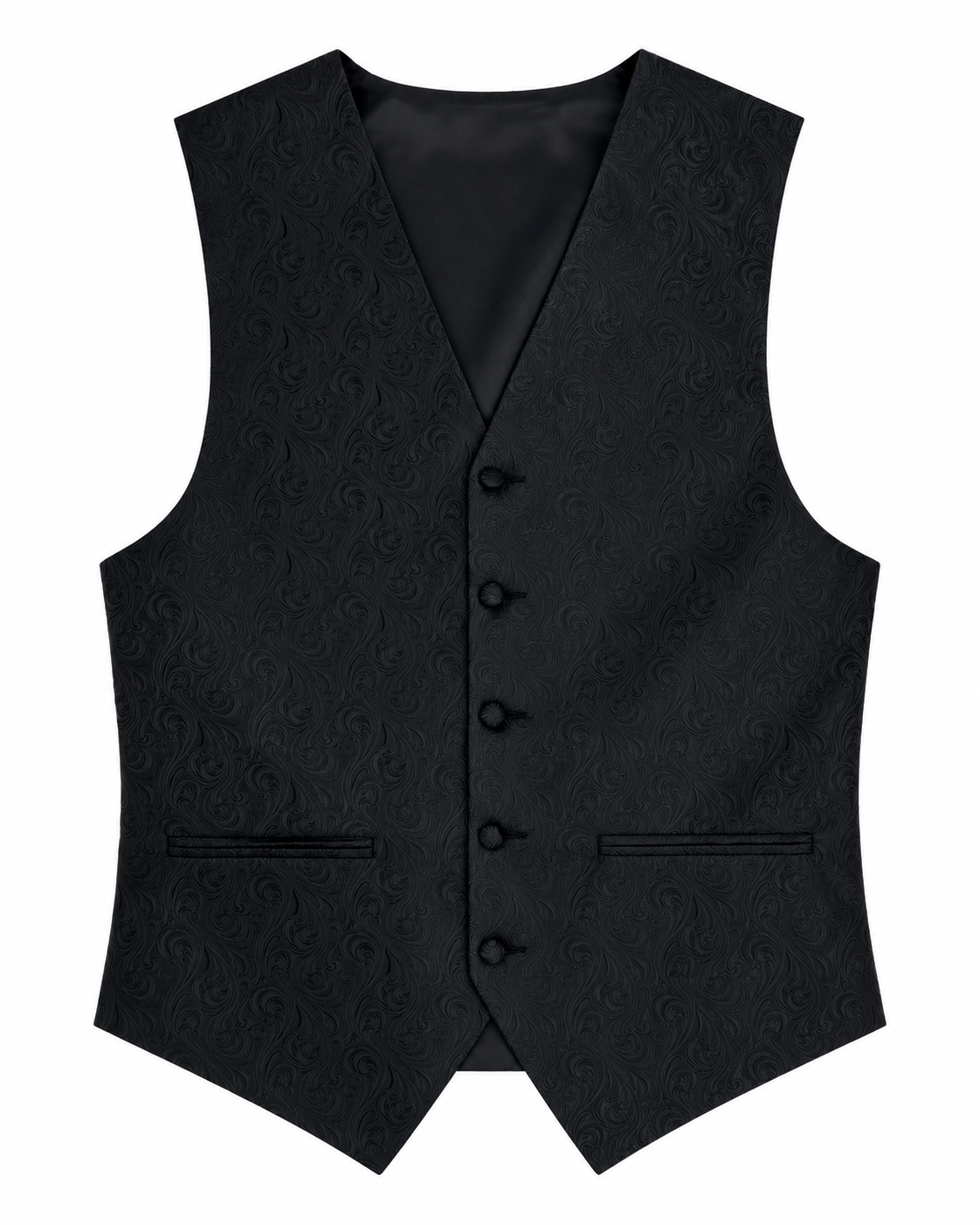 Imperial Black men's vest set vest-only product view on white