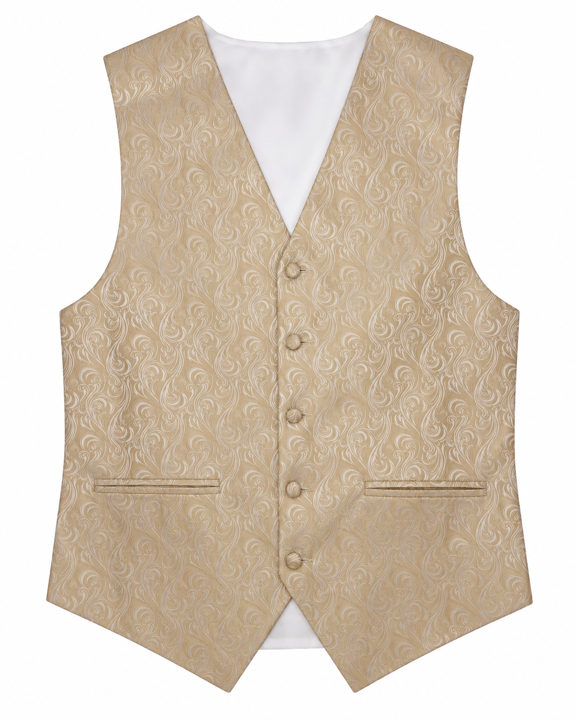 Imperial Champagne men's vest set vest-only product view on white