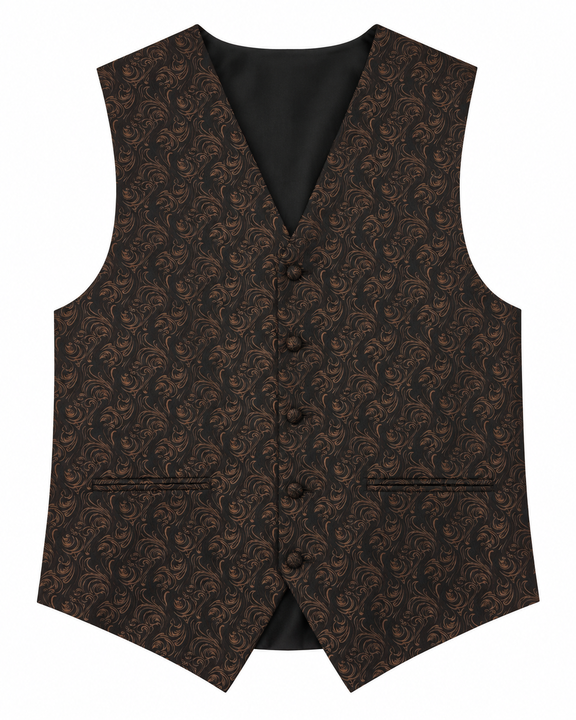 Imperial Chocolate men's vest set vest-only product view on white