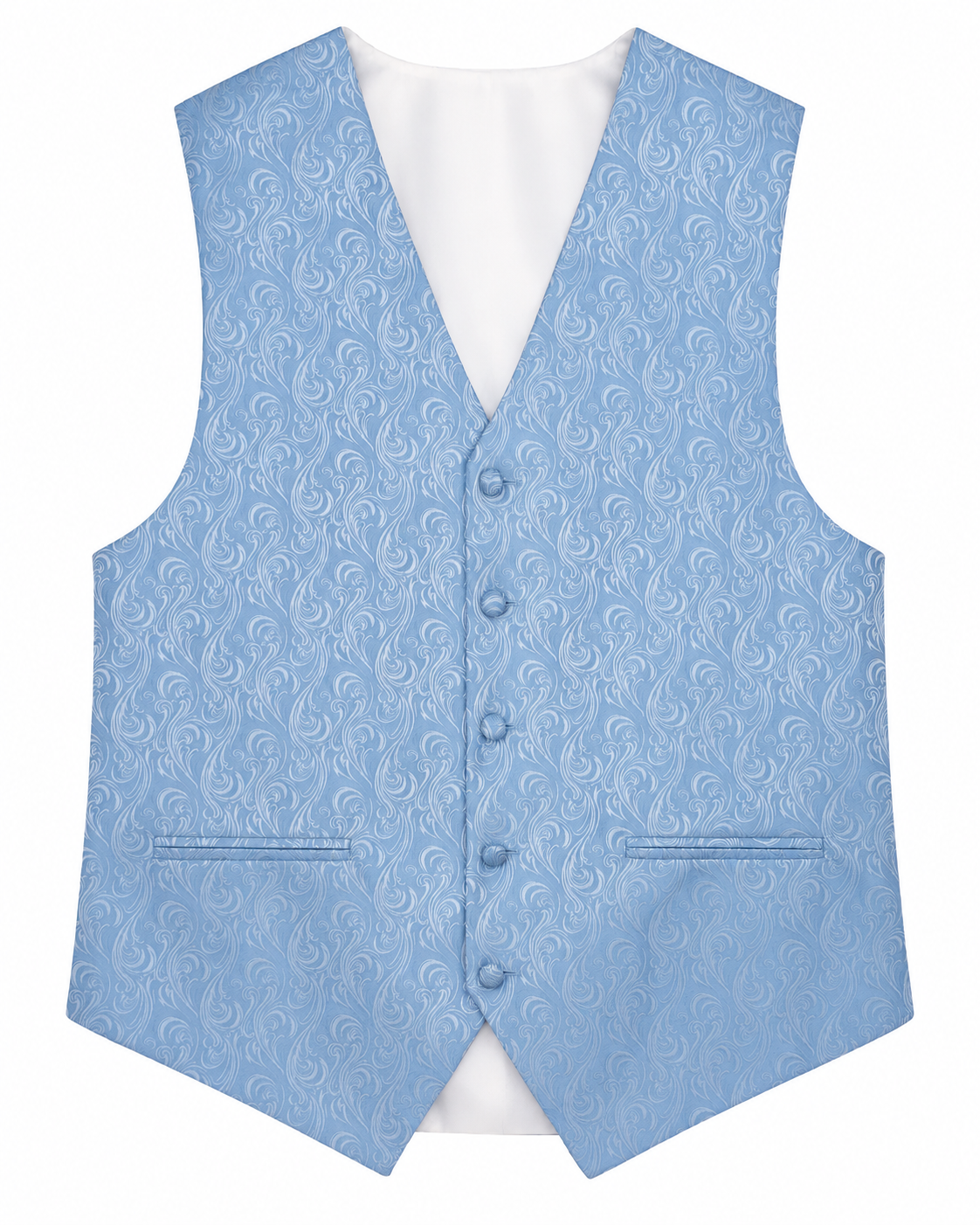 Imperial Dusty Blue men's vest set vest-only product view on white
