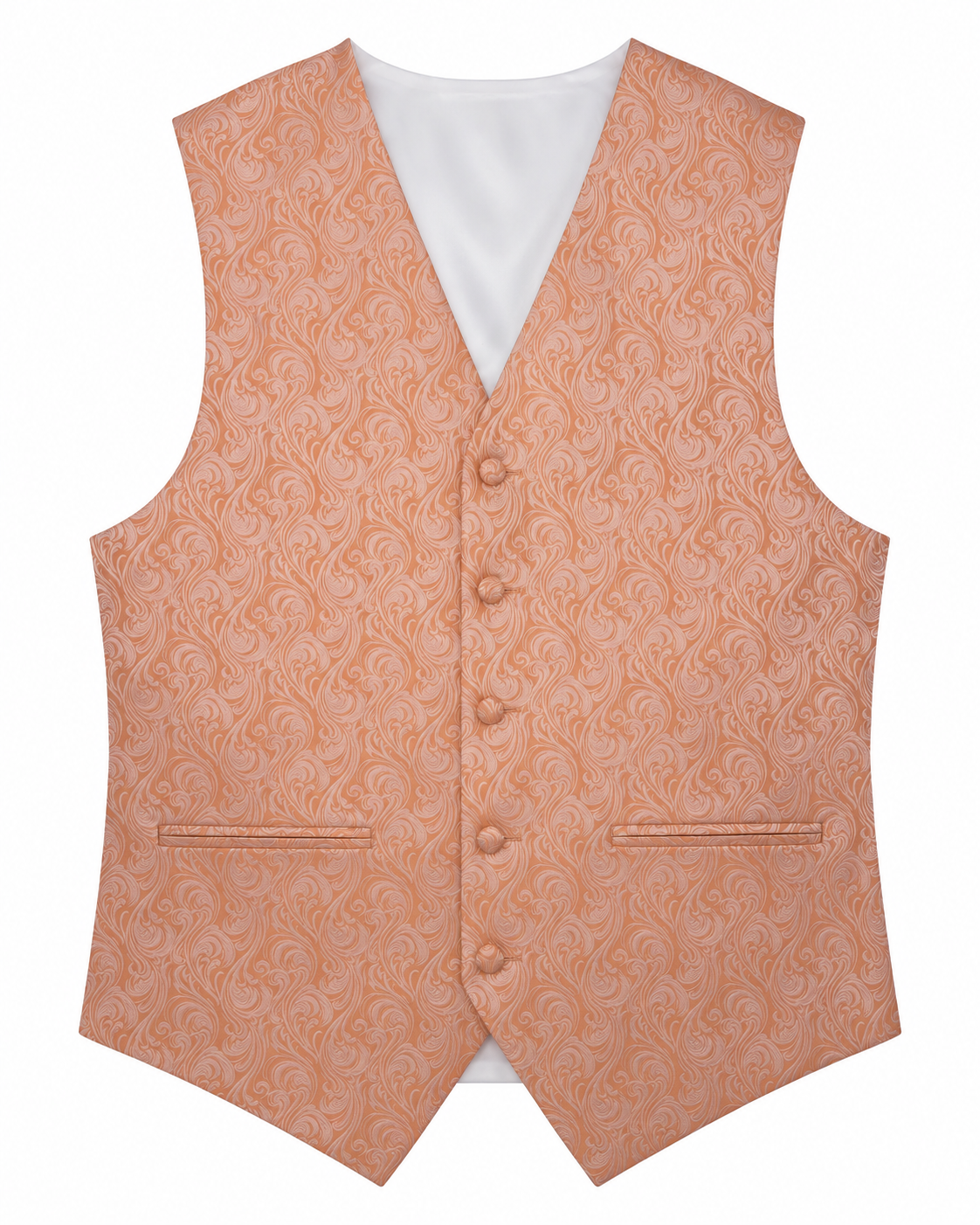 Imperial Peach men's vest set vest-only product view on white
