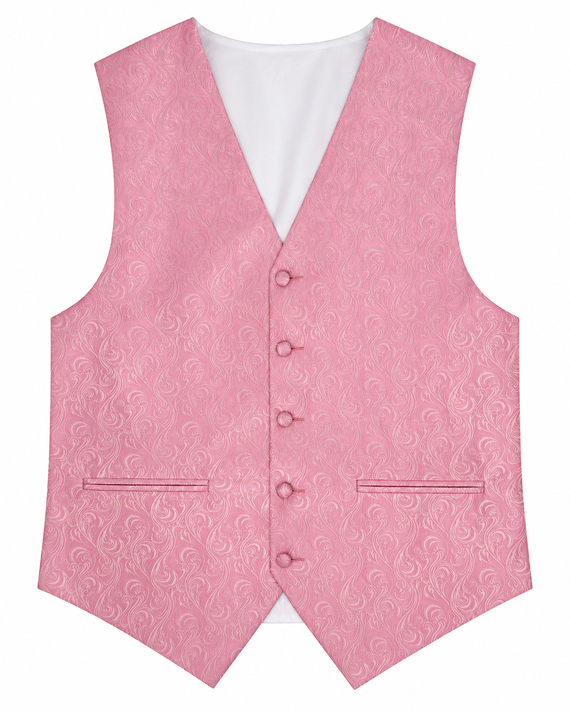 Imperial Pink men's vest set vest-only product view on white