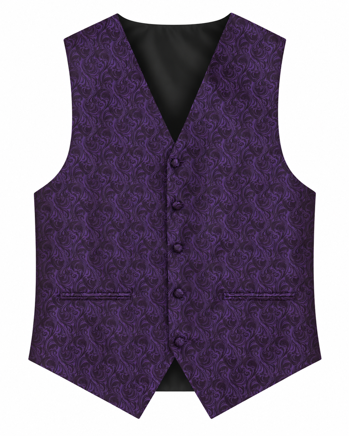 Imperial Plum men's vest set vest-only product view on white