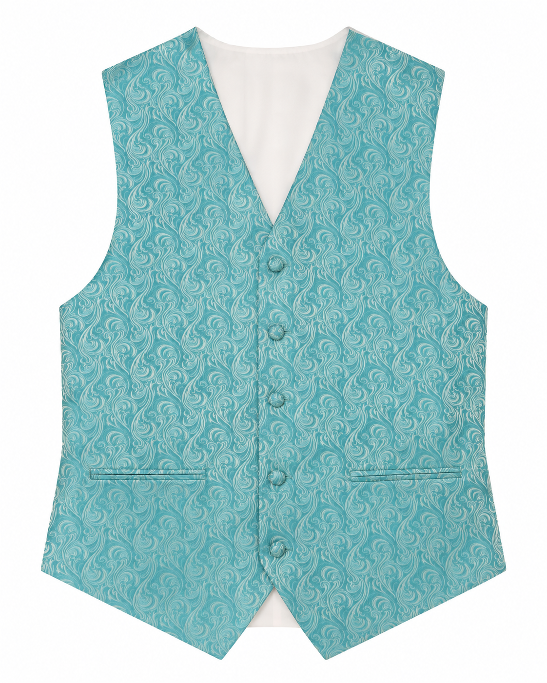 Imperial Pool Blue men's vest set vest-only product view on white