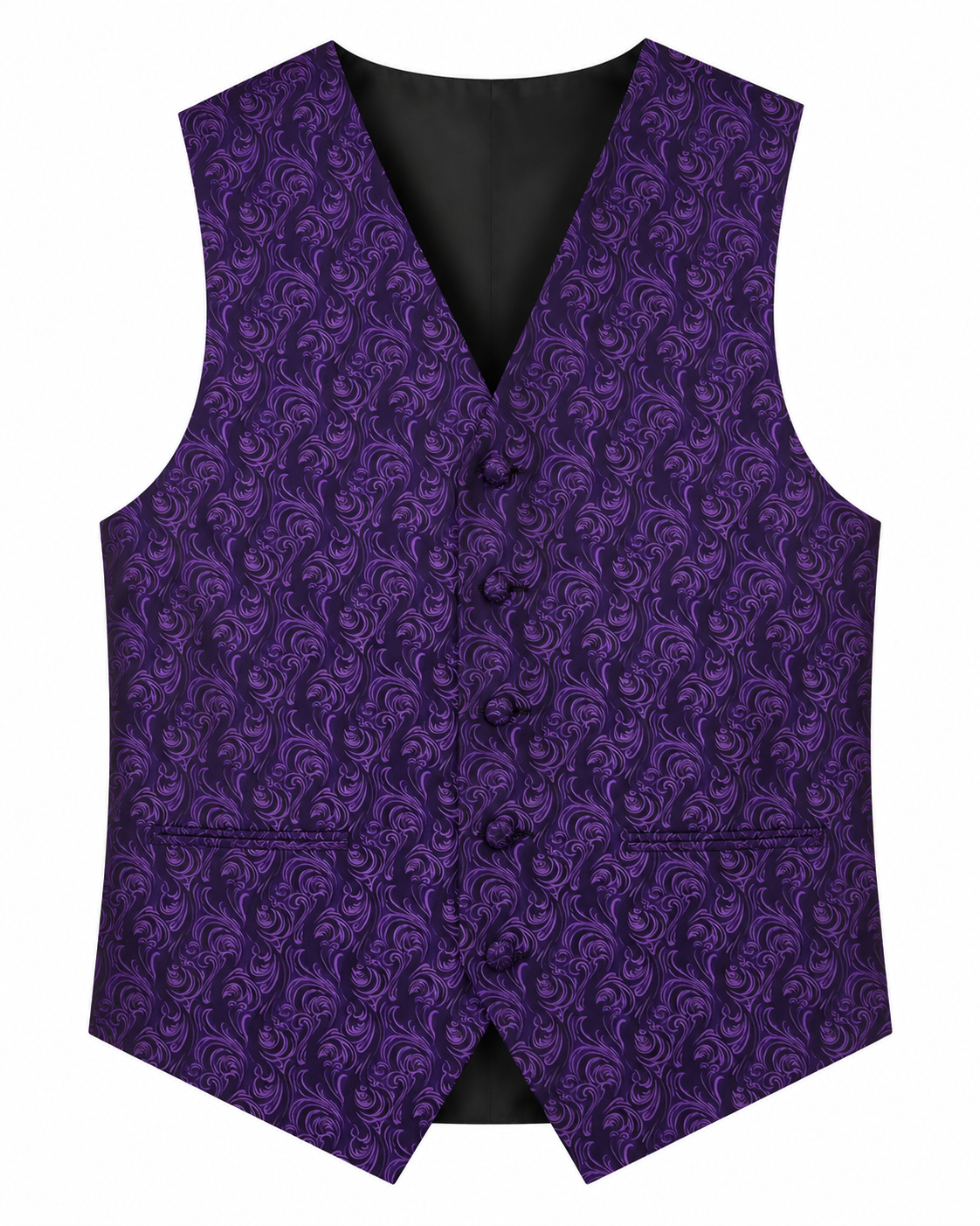 Imperial Purple men's vest set vest-only product view on white