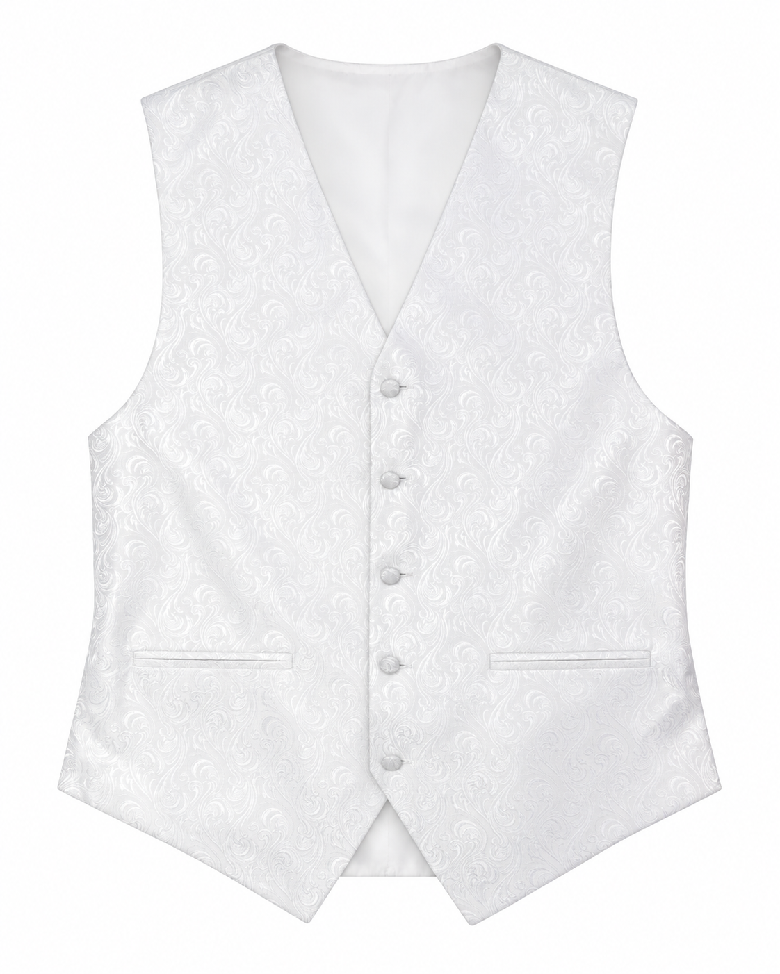 Imperial White men's vest set vest-only product view on white