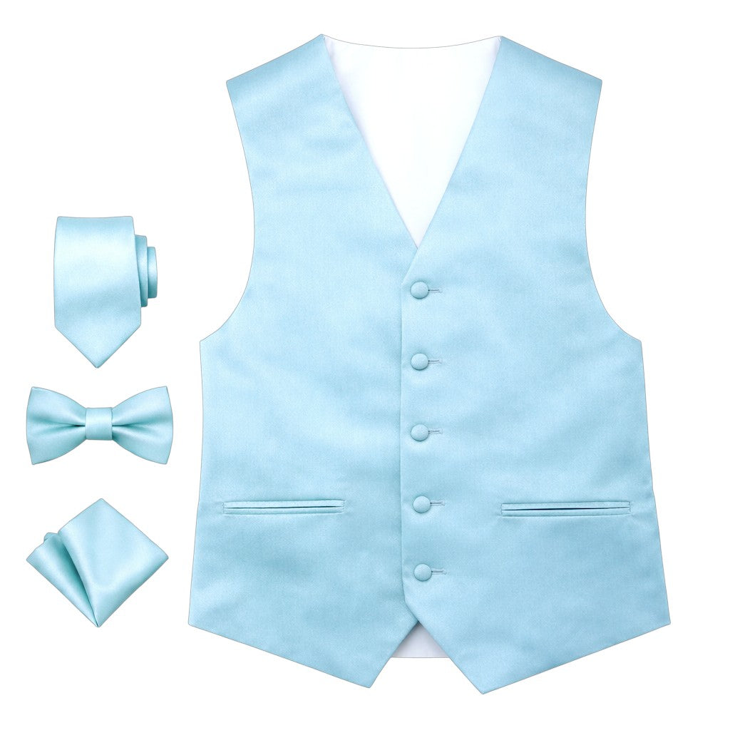 Men’s Solid Color Vest Set – 40+ Colors