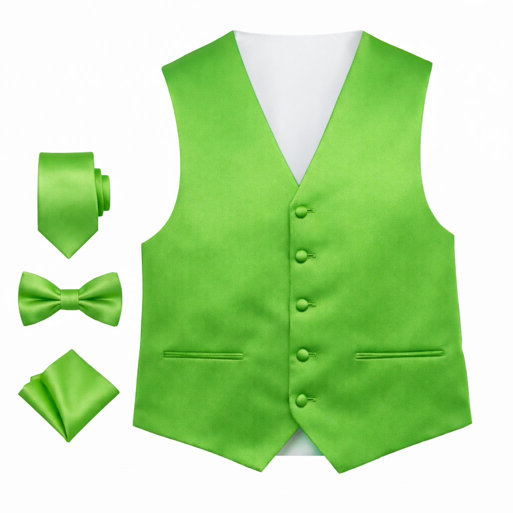 Men’s Solid Color Vest Set – 40+ Colors