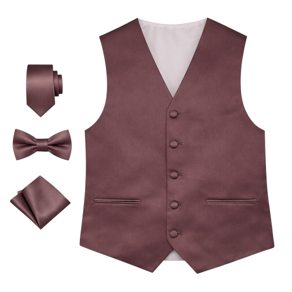 Men’s Solid Color Vest Set – 40+ Colors