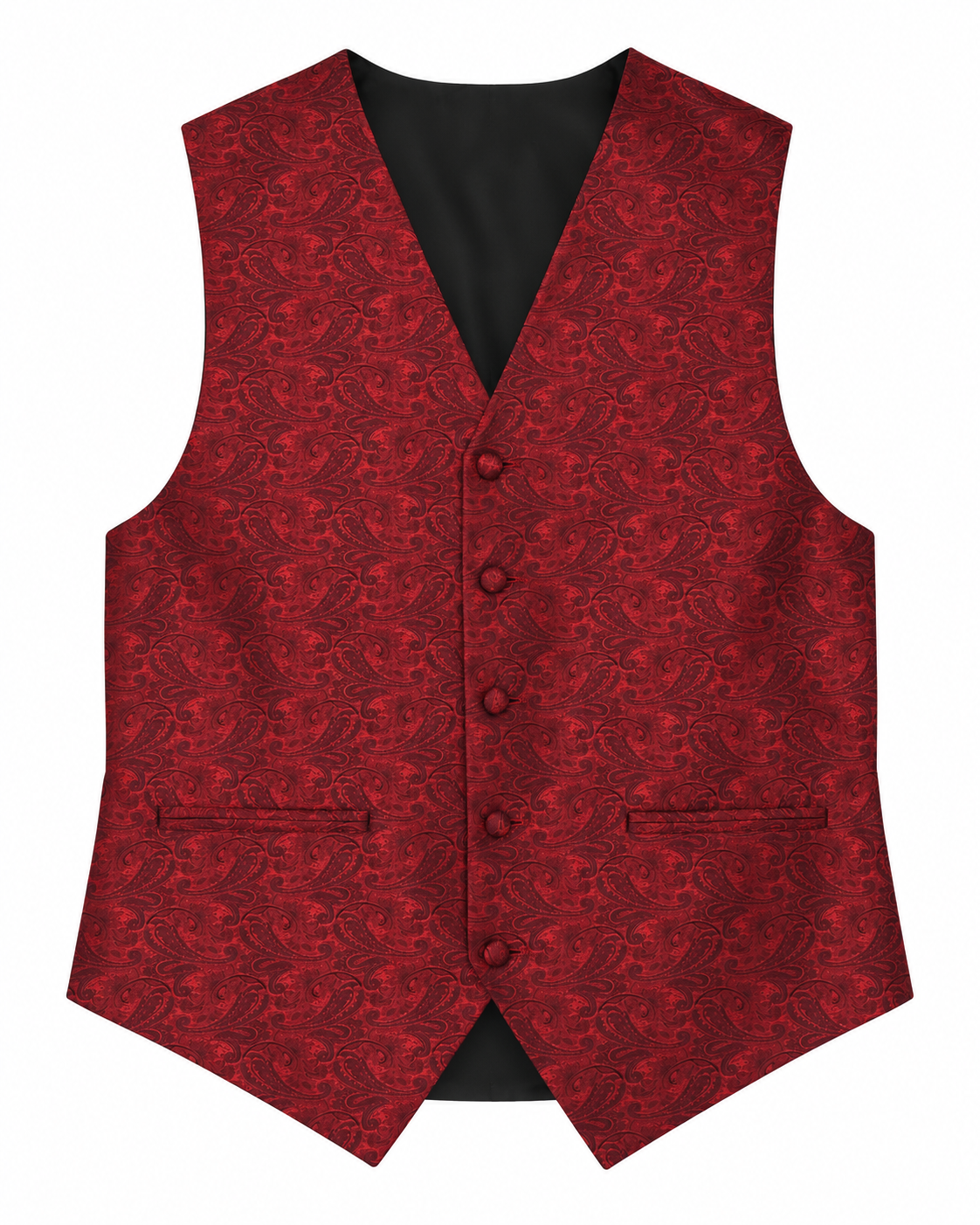 Paisley Apple men's vest set vest-only product view on white