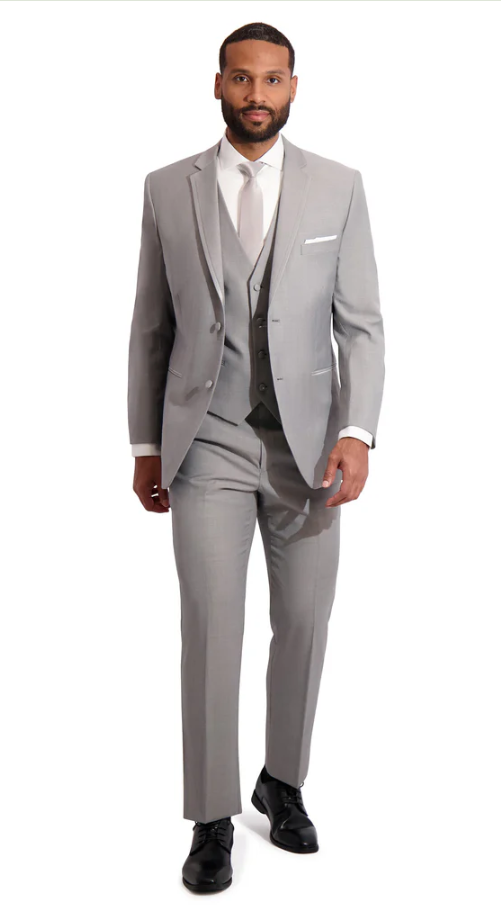 Traje ajustado Mark of Distinction, color camel, para bodas y bailes de graduación, opciones de tres piezas