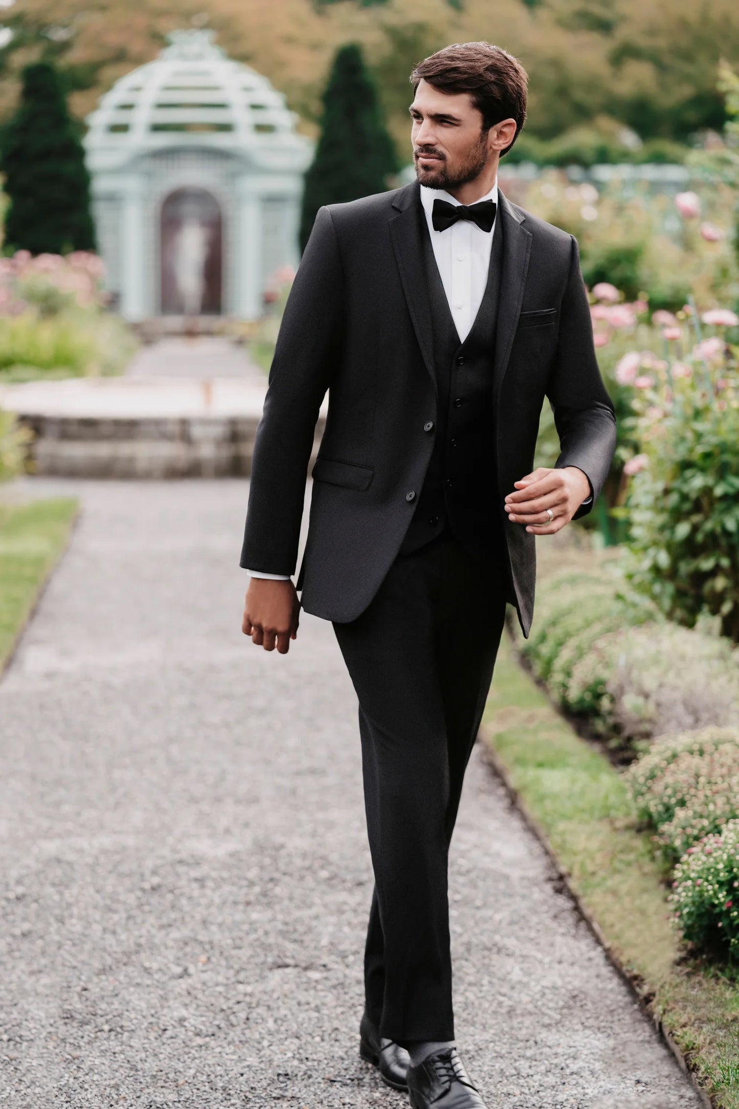Traje ajustado Mark of Distinction, color camel, para bodas y bailes de graduación, opciones de tres piezas