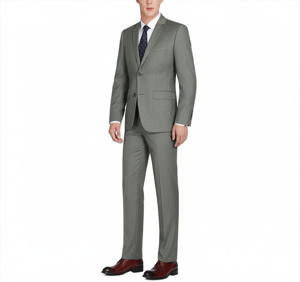 Renoir Men’s Slim Fit Light Grey 2 Piece Suit