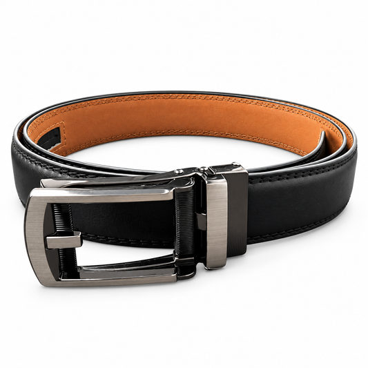 Adjustable Black Formal Dress Belt Fits - 28" to 44" Waist Size — professional studio product photograph