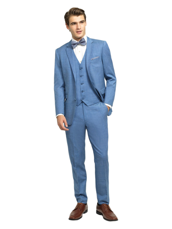 Traje ajustado Mark of Distinction, color camel, para bodas y bailes de graduación, opciones de tres piezas