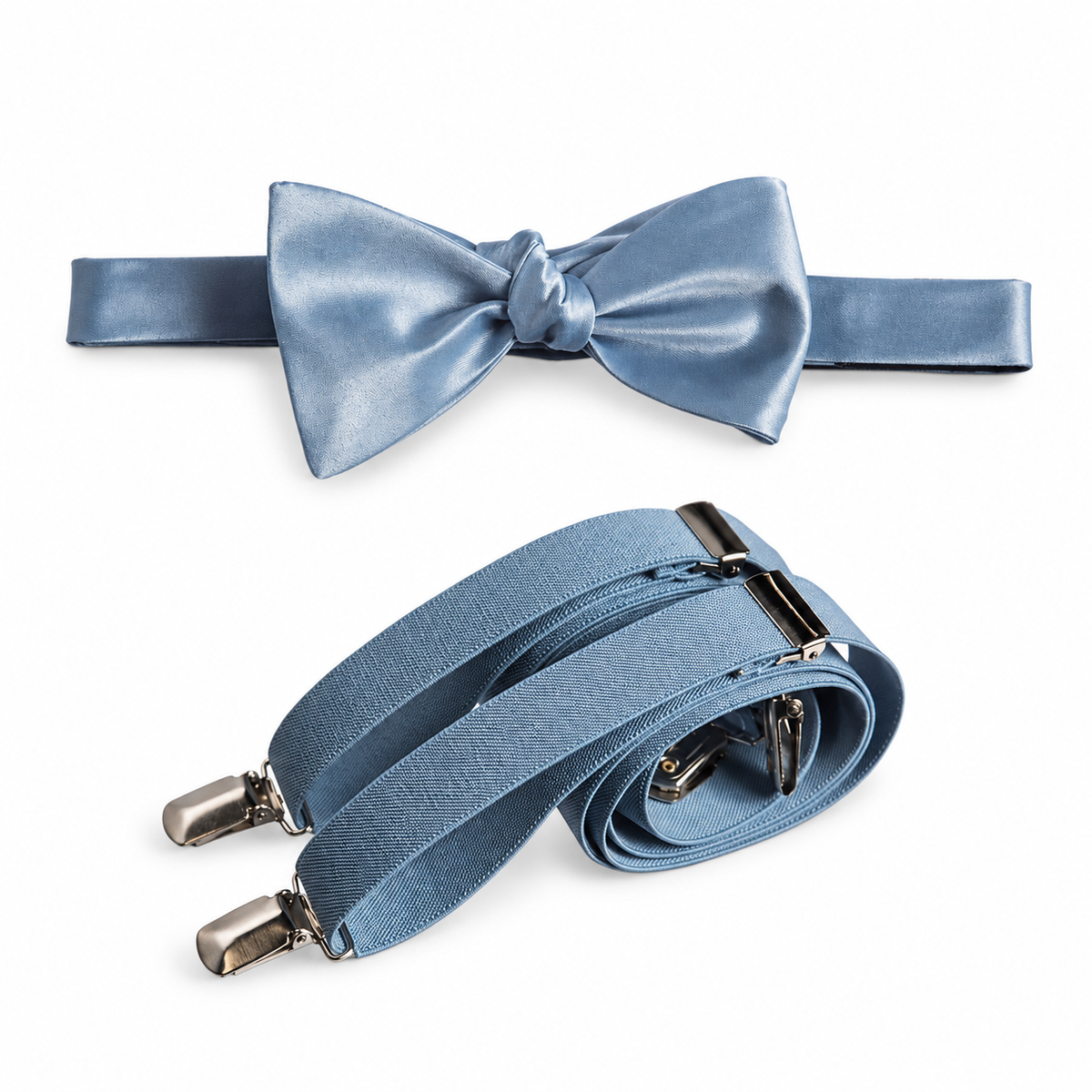 Self-Tie Bow Tie and Suspender Set for Adults — professional product photograph