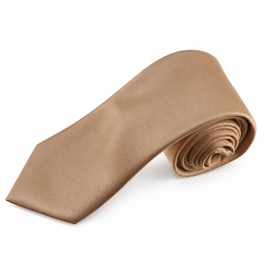Men's Satin Self-Tie Windsor Necktie | 30+ Wedding Colors — professional product photograph