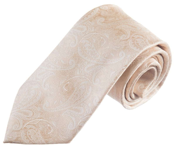 Corbata Satén Paisley Jacquard Auto Corbata Clásico Windsor 