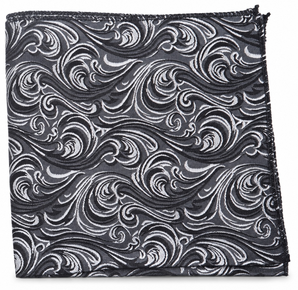 Pocket Square Paisley Jacquard Handkerchiefs — professional product photograph