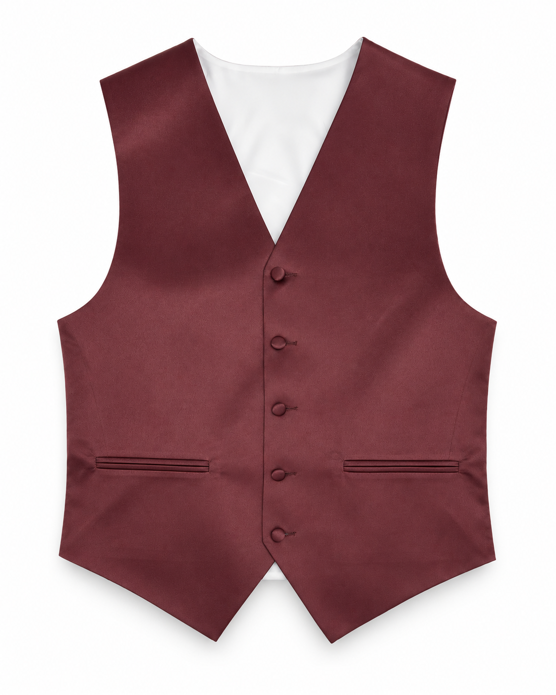 Desert Rose satin vest front view on a white background