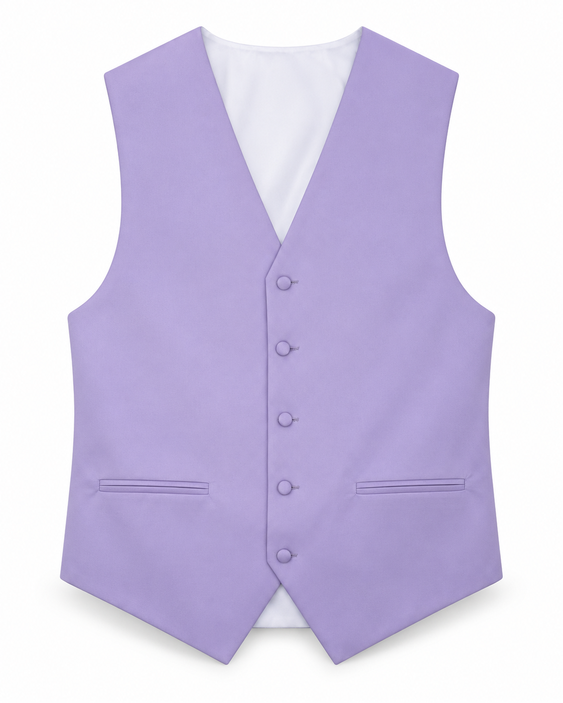 Iris satin vest front view on a white background