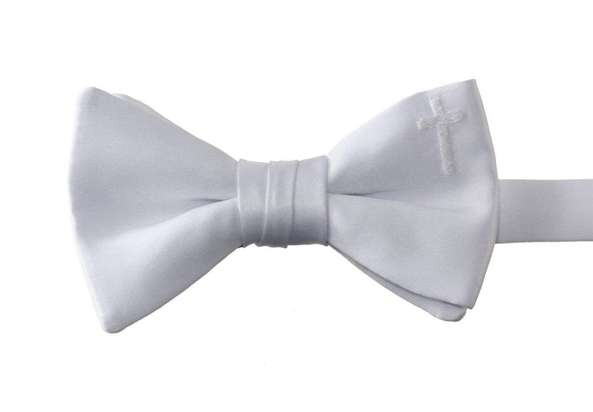 Adjustable Religious Cross Bow Tie for Boys | First Holy Communion - Tuxgear