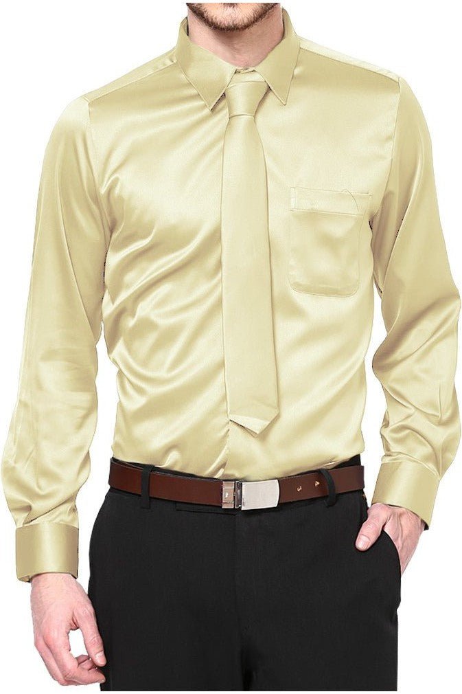 gold dress shirt for men OppoSuits Men's Shirt - Long Sleeve Shirt - Golden Geo Star