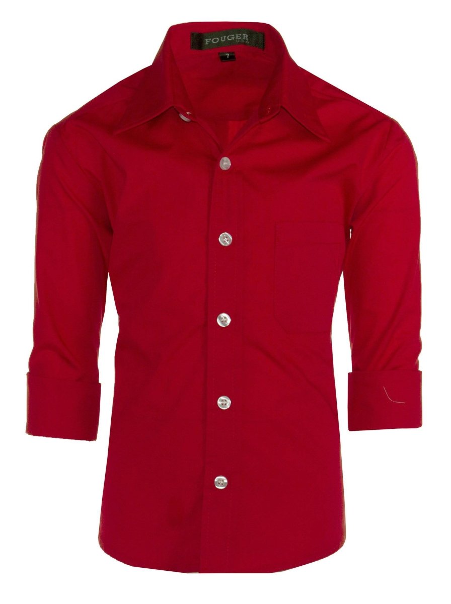 Boys Slim Fit Long Sleeve Dress Shirt - Aiden, Wrinkle-Resistant Poly/Cotton Blend, 10 Colors, Sizes 2-20 Boys Slim Fit Long Sleeve Dress Shirt - Aiden, Wrinkle-Resistant Poly/Cotton Blend, 10 Colors, Sizes 2-20