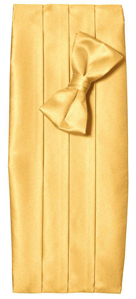 Deluxe Satin Cummerbund & Bow Tie Set – Multiple Colors, Boys & Mens Sizes - Tuxgear