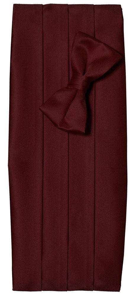 Deluxe Satin Cummerbund & Bow Tie Set – Multiple Colors, Boys & Mens Sizes - Tuxgear