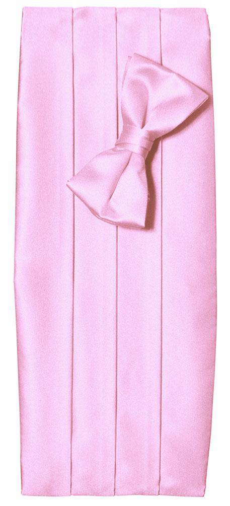 Deluxe Satin Cummerbund & Bow Tie Set – Multiple Colors, Boys & Mens Sizes - Tuxgear
