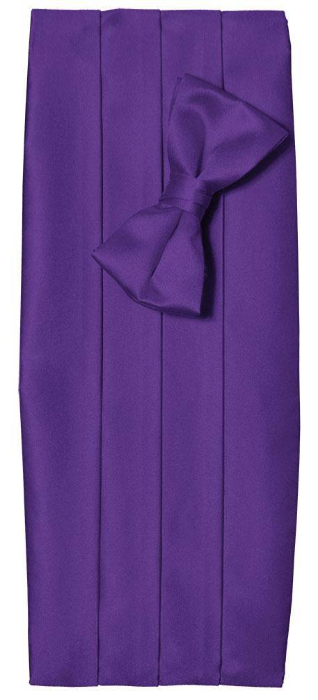 Deluxe Satin Cummerbund & Bow Tie Set – Multiple Colors, Boys & Mens Sizes - Tuxgear