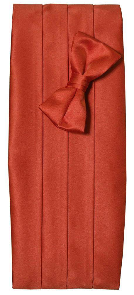Deluxe Satin Cummerbund & Bow Tie Set – Multiple Colors, Boys & Mens Sizes - Tuxgear